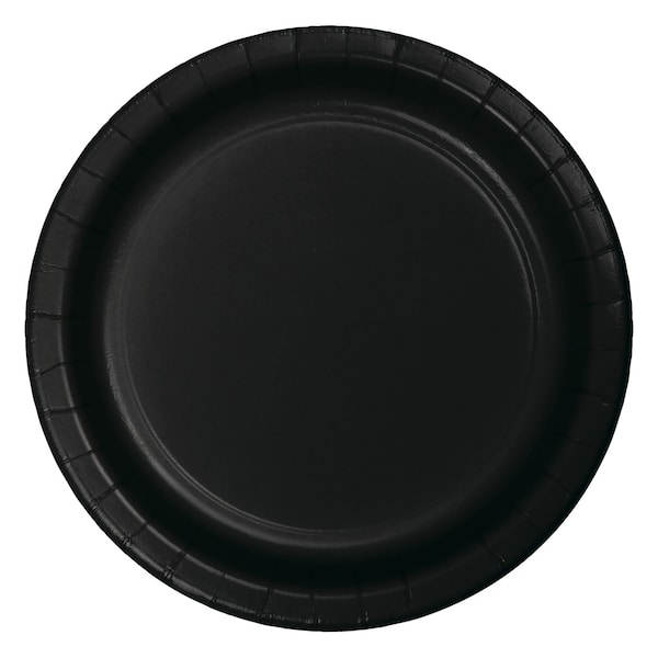 Touch Of Color 7" Black Dessert Plates 240 PK 79134B - main